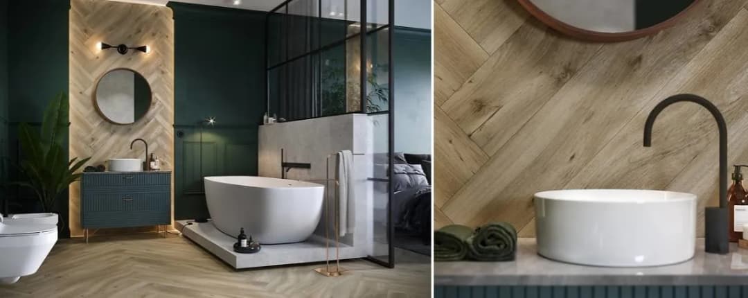 Płytki jak drewno do łazienki - pomysły i rozwiązania na wnętrze marzeń
