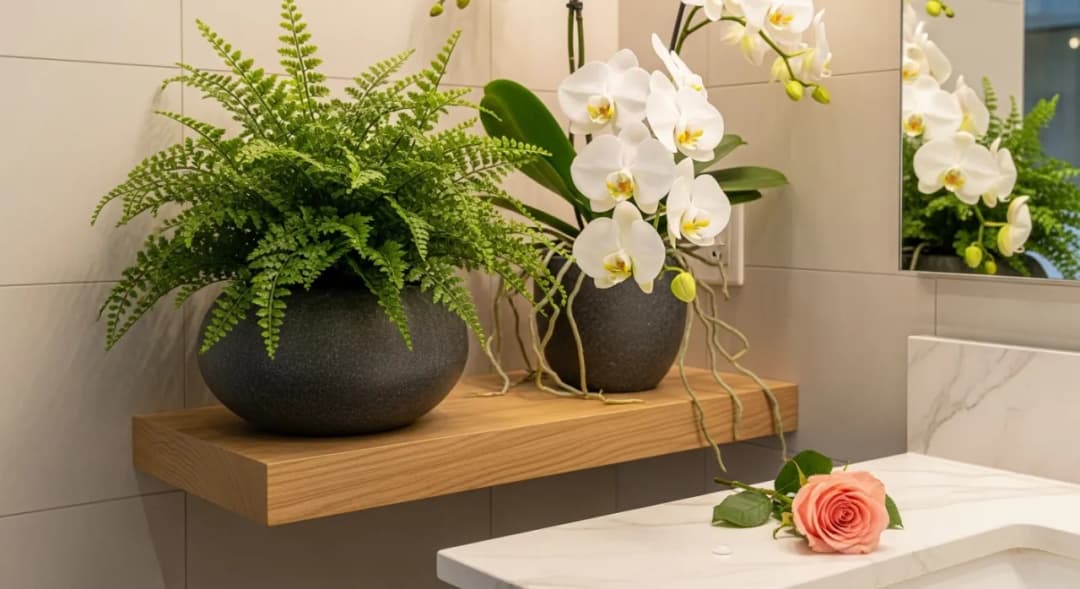 Łazienka pełna życia: wybierz idealne kwiaty i stwórz relaksującą oazę