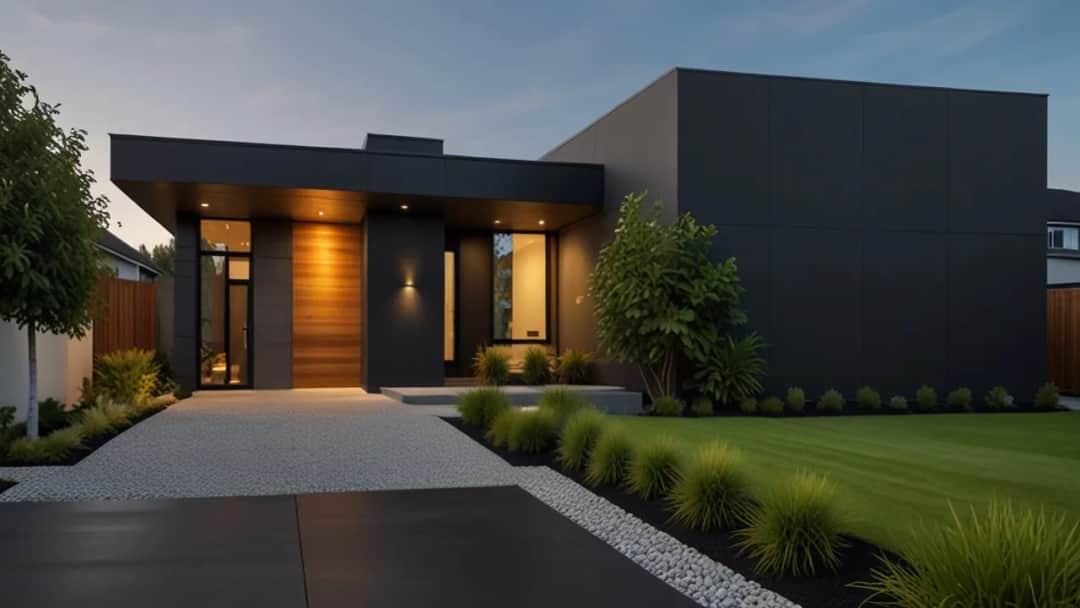 Grafitowa podbitka – Trendy, funkcjonalność i estetyka w aranżacji elewacji