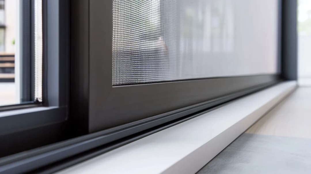 Listwa przyokienna z siatką antracyt – Nowoczesne rozwiązanie dla Twojego wnętrza